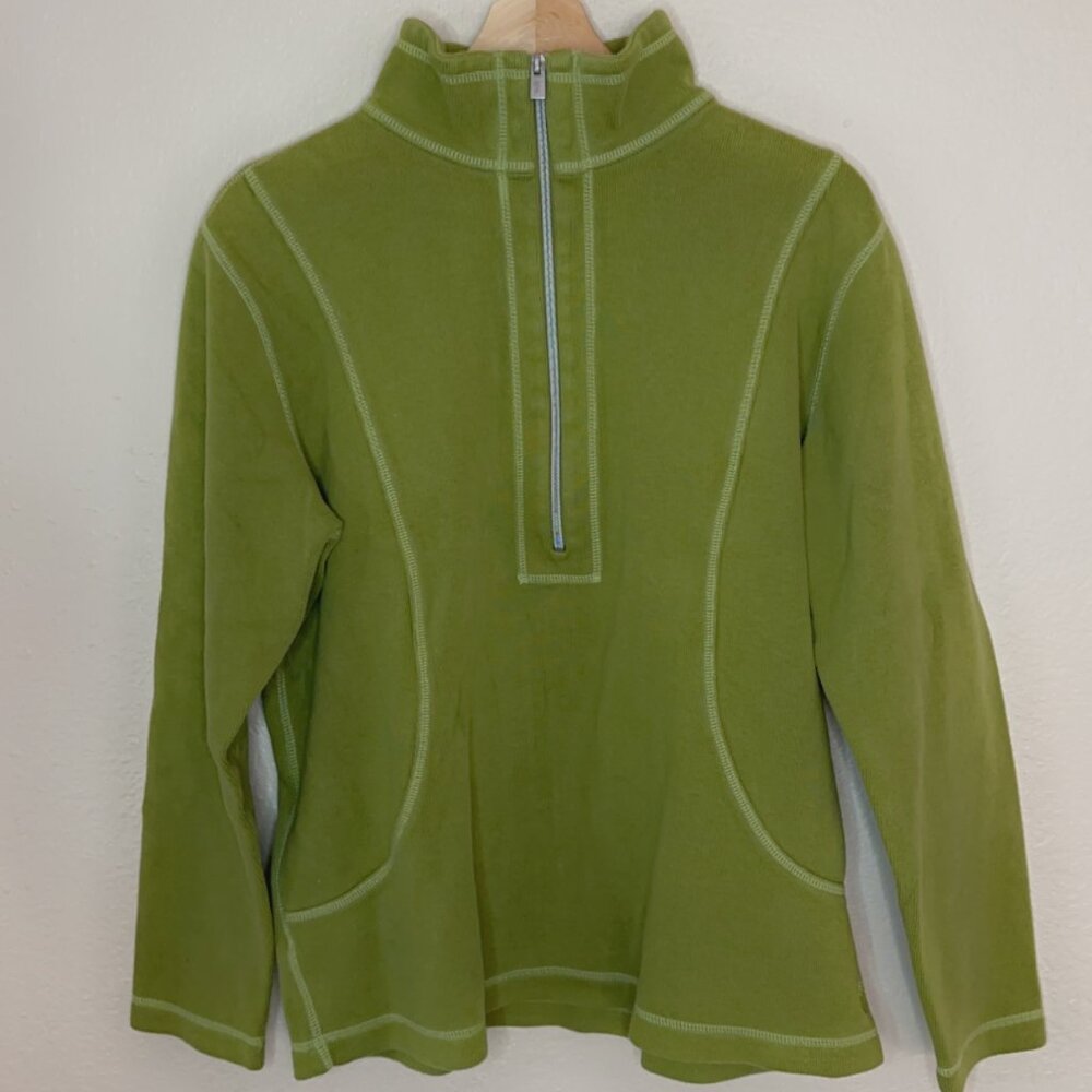 tomy bahama 1/4 Zip Long Sleeve Pullover, Size Large